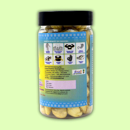 Natural Premium Whole Raw Cashew in Jar Cashews  (100 g) - Midiron