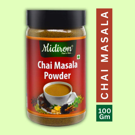 Homemade Chai Masala Powder, Herbal Tea Masala Powder, Immunity Booster, Helps in Cold and Cough | Chai Masala Powder for Tea  (100 g) jar 1 - Midiron