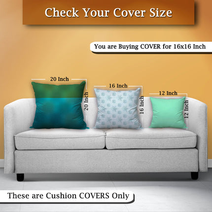 Elegant White and Blue Satin Cushion Cover - Snow Pattern with Zipper Closure