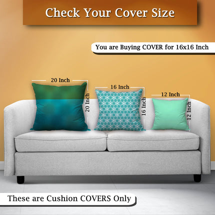 Classic Decorative Cushion Cover in Satin Fabric with Zipper - 16x16inch
