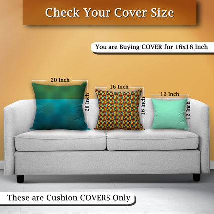 Decorative Cushion Cover in Satin with Zipper - Elegant Touch, 16x16inch