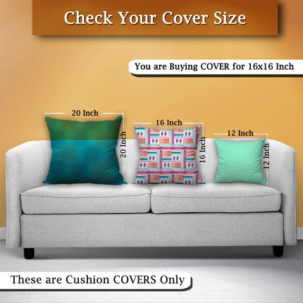 Modern Decorative Satin Cushion Cover with Zipper - 16x16inch
