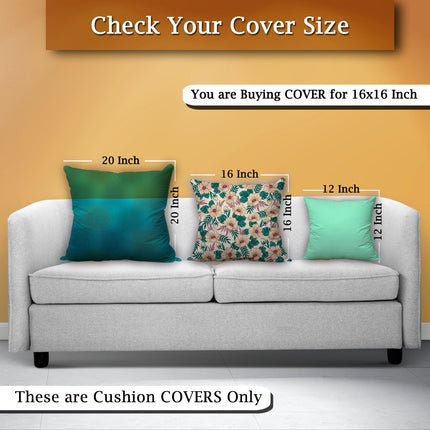 Premium Satin Cushion Cover - Decorative Statement with Zipper, 16x16inch