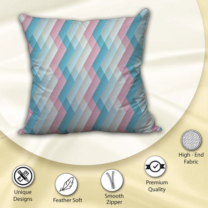 Luxury Satin Cushion Cover with Zipper Closure-16x16inch