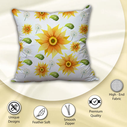 Unique and Bold Decorative Satin Cushion Cover with Zipper Closure-16x16inch