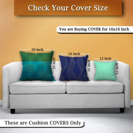 Elegant Satin Cushion Cover Decorative Look with Zipper- 16x16inch