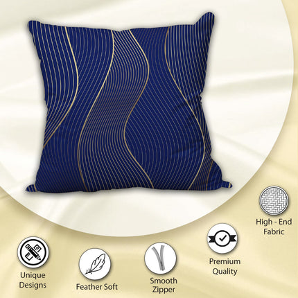 Elegant Satin Cushion Cover Decorative Look with Zipper- 16x16inch