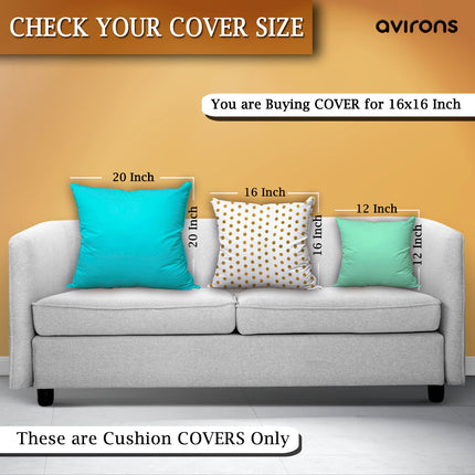 Elegant Closure  Decorative Banarasi Cushion with Zipper Cream Color Pack of 2-16x16 inch