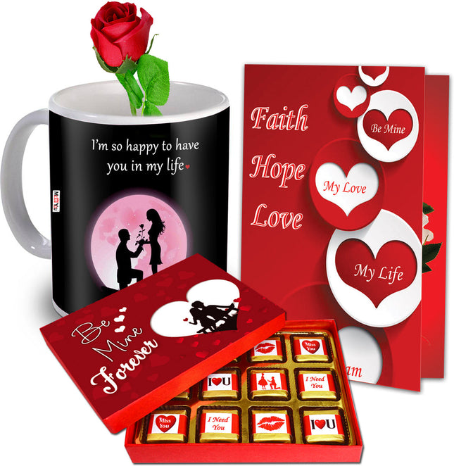 Gift for Girlfriend & Wife - Special Valentine Combo Set for Lovers & Couples- Ceramic Gift Box  (Multicolor)