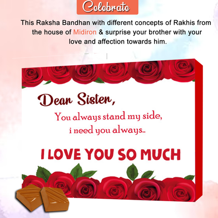 Rakhi Chocolate Hamper for Sister - Thoughtful Raksha Bandhan Gift with Delicious Chocolates