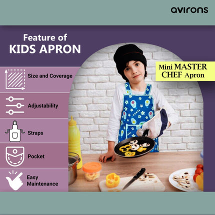 kids creative apron, kids apron for cooking, kids apron for baking, kids apron for painting,  kids apron for school, kids apron for gardening, vibrant kids apron, toddler apron, apron for all activities, kids kitchen apron, children’s waterproof apron, kids apron for crafts, kids apron