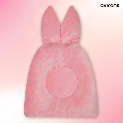 Head Shaping Pillow for Babies - Ultra Soft Microfiber Filling & Velvet Pink Cover | Ideal for 0-12 Months Newborns