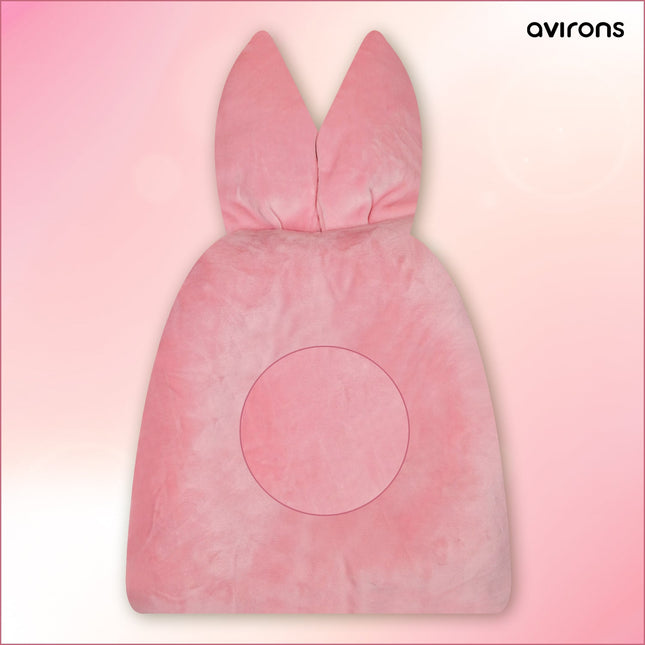 Head Shaping Pillow for Babies - Ultra Soft Microfiber Filling & Velvet Pink Cover | Ideal for 0-12 Months Newborns