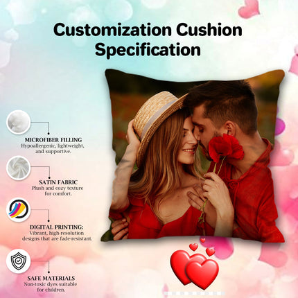 Photo Customize Cushion
personalized pillow
personalized home décor
personalized gift