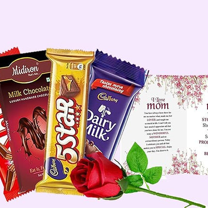 Women’s Day Gift
Mother’s Day Gift
Gift for Her
Chocolate and Rose Gift Set
Thoughtful Gift for Mom