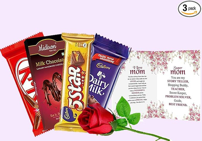 Women’s Day Gift
Mother’s Day Gift
Gift for Her
Chocolate and Rose Gift Set
Thoughtful Gift for Mom