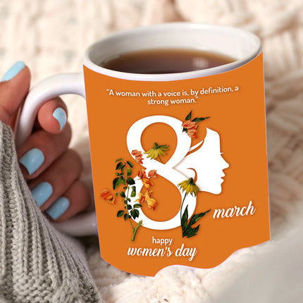 Empowering Women’s Day gift
Timeless coffee mug for women
Chic ceramic mug for her