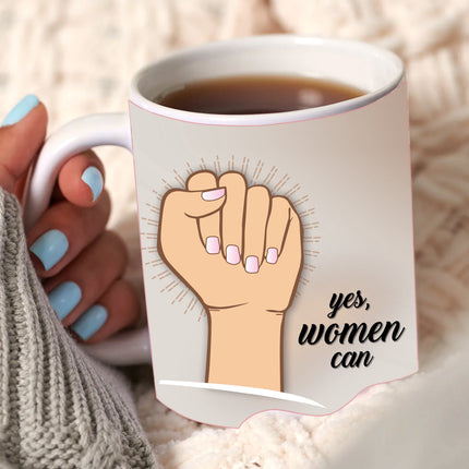 Empowering Women’s Day mug
Stylish ceramic mug for women
Thoughtful Women’s Day present