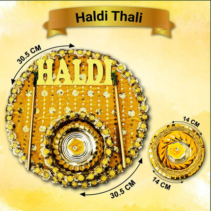 Wedding thali set
Haldi ceremony decor
Pooja thali set for Haldi
Haldi ceremony essentials
Wedding ritual accessories
Haldi pooja celebration