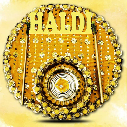 Bridal pooja thali
Haldi thali for wedding
Haldi thali with accessories
Traditional wedding pooja thali