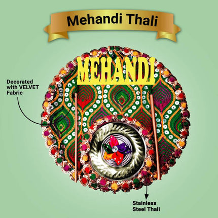 Stylish Shaadi Thali for Mehndi Ceremony, Haldi Rituals & Home Décor