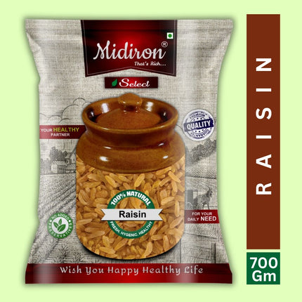 Natural Golden Raisin /Kishmish Raisins  (700 g) - Midiron