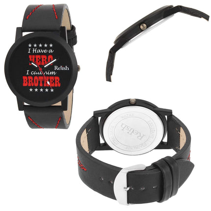 stylish watch for brother, analog watch for rakhi gift