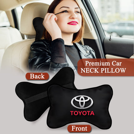 satin velvet neck pillow, luxury car pillow, travel comfort pillow, soft neck support pillow, ergonomic car pillow