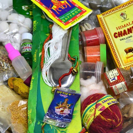 Navratri Pooja items, Navratri Puja Saman, Puja Samagri, Navratri Mandir Samagri Silver Plated  (1 Pieces, Silver)